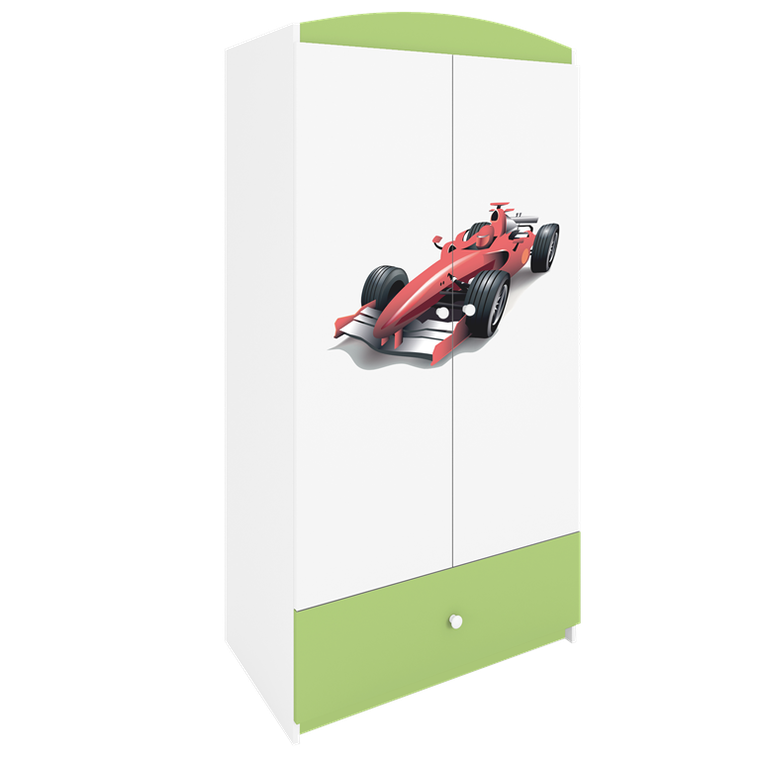 Kocot Kids, Babydreams, szafa, zielona, formuła, 181.2-52-90 cm