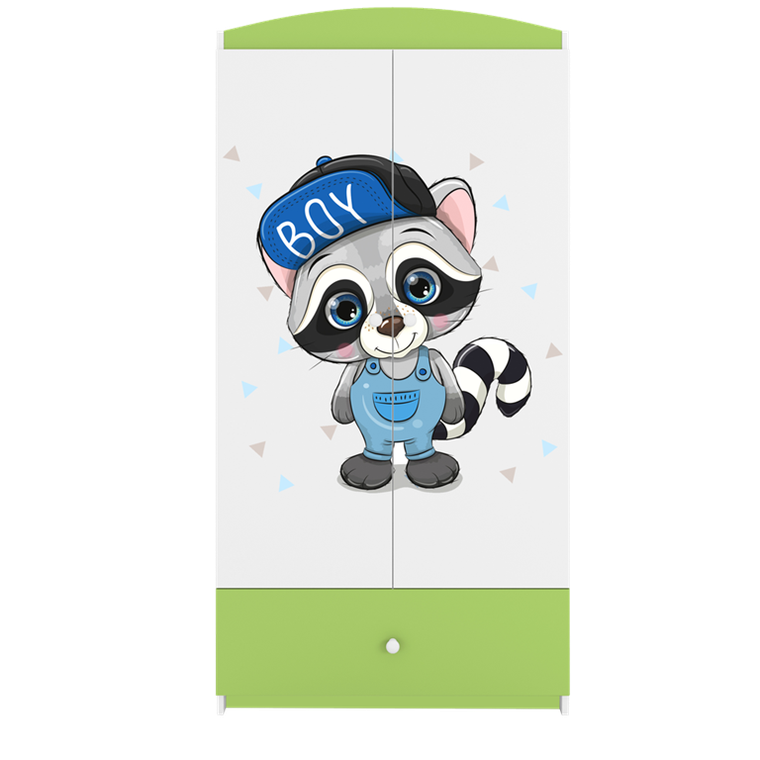 Kocot Kids, Babydreams, szafa, zielona, szop, 181.2-52-90 cm