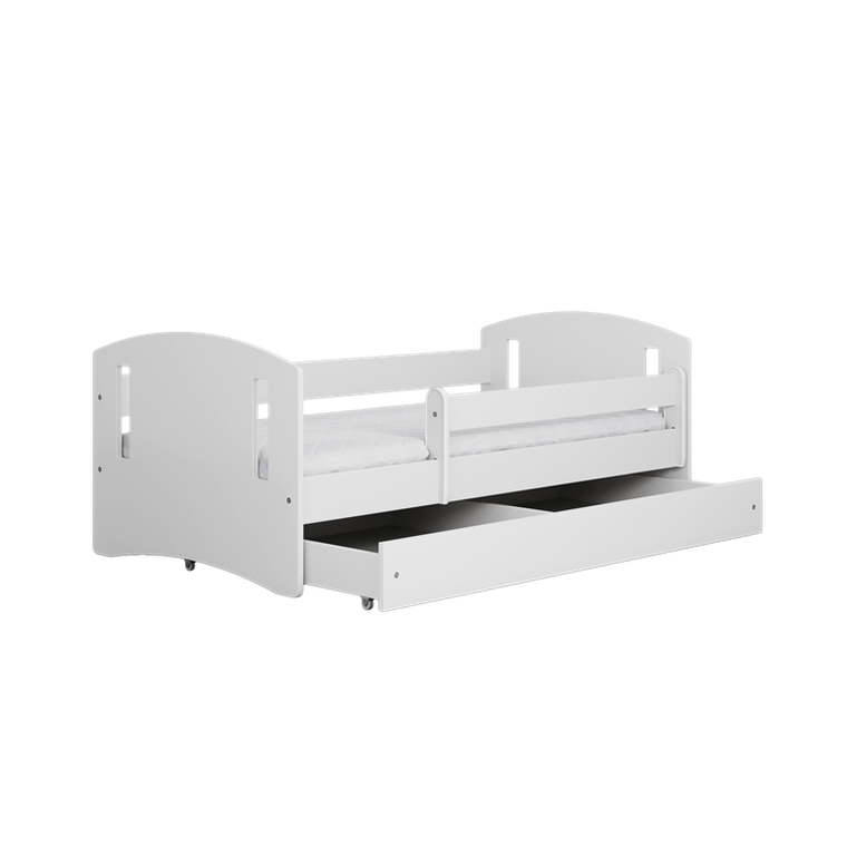 Kocot Kids, Classic 2, łóżko, białe, 80-160 cm