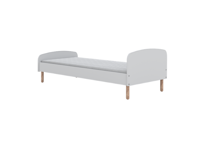 Kocot Kids, Emma, łóżko z materacem, białe, 90-200 cm