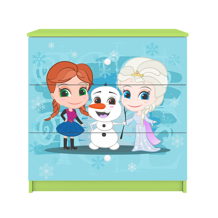 Kocot Kids, Kraina Lodu, Babydreams, komoda, zielona