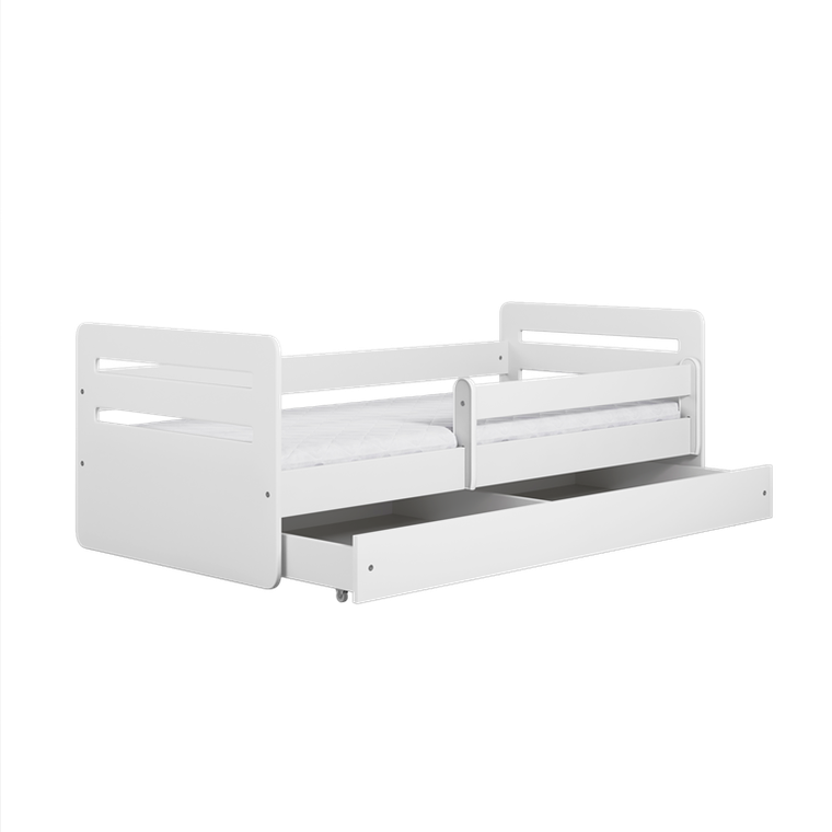 Kocot Kids, Tomi, łóżko z szufladą, białe, 80-160 cm