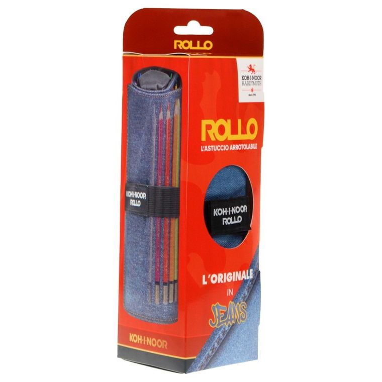 Koh-I-Noor, etui zwijane, jeans ciemnoniebieski