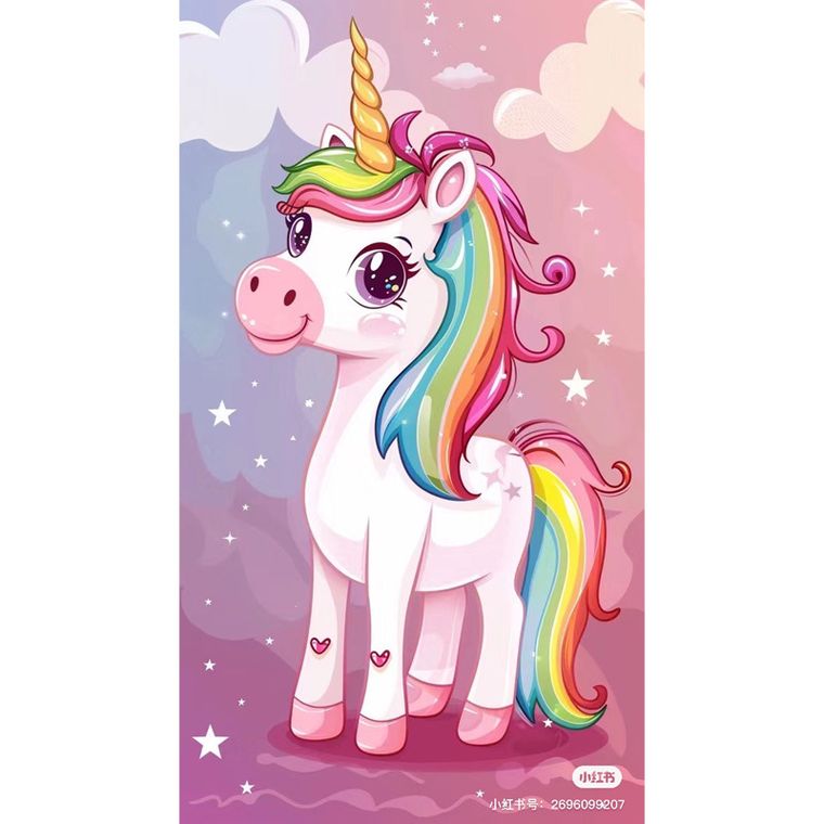 Koh-i-Noor, malowanie po numerach, Jednorożec, 40-50 cm