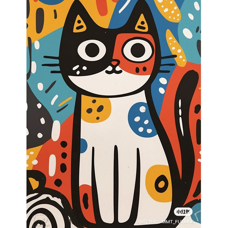 Koh-i-Noor, malowanie po numerach, Kot Picasso, 40-50 cm