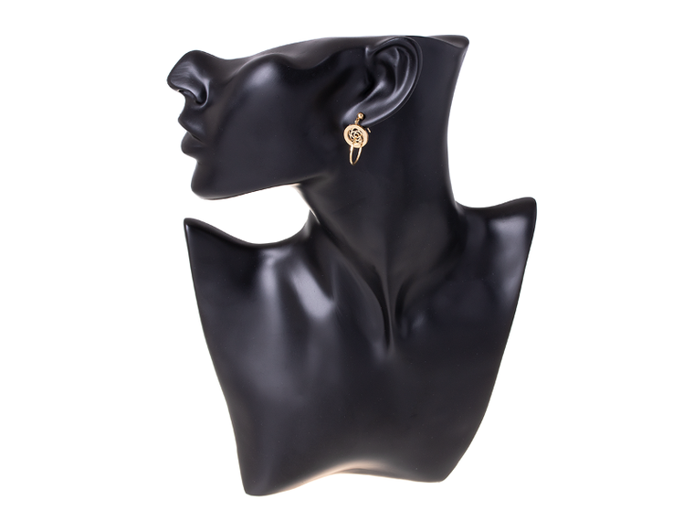 Kolczyki wiszące, kółka, złote