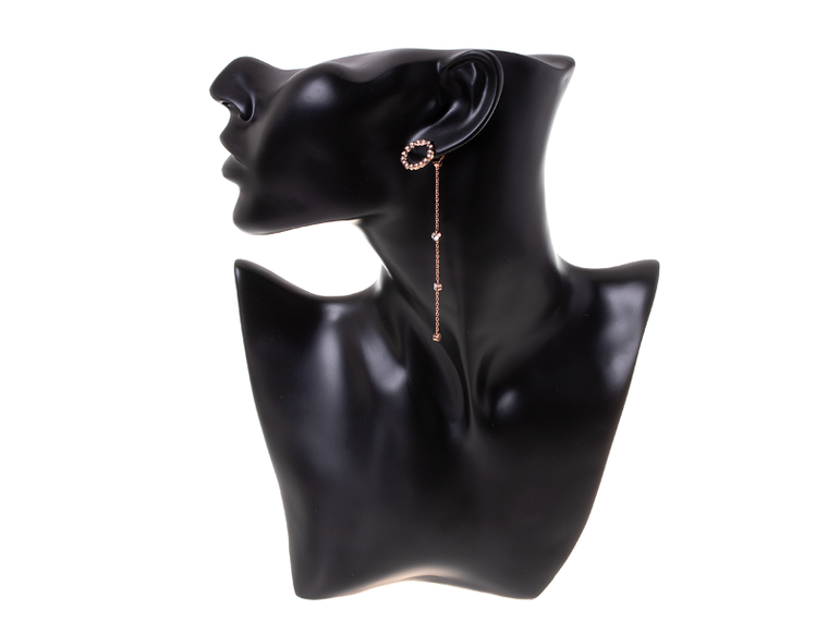Kolczyki wiszące, rose gold