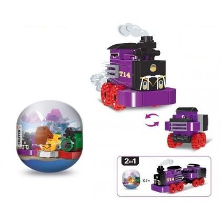 Kolejka fioletowa, klocki