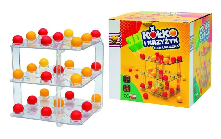 Kółko i Krzyżyk 3D, gra logiczna