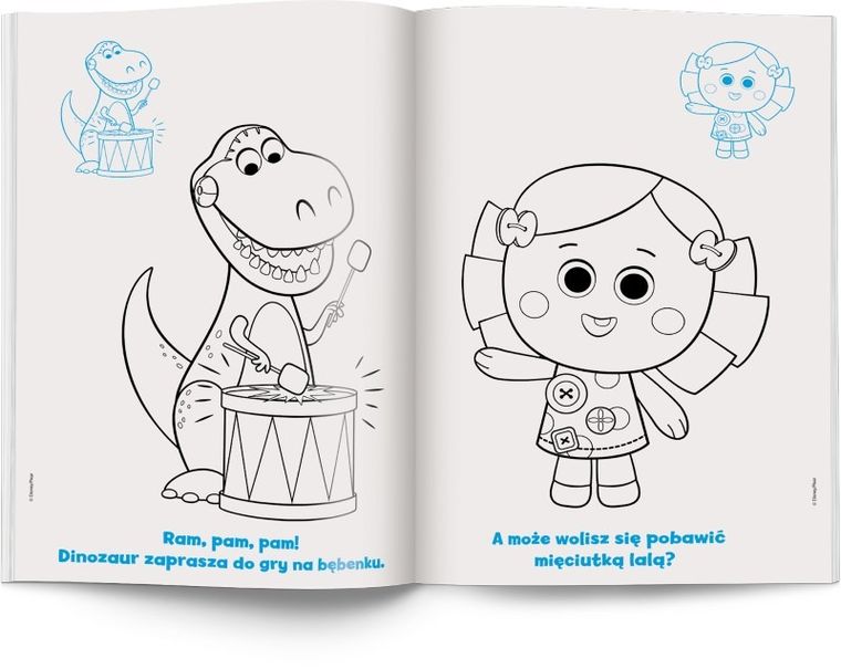 Kolorowanka i naklejki. Disney Maluch