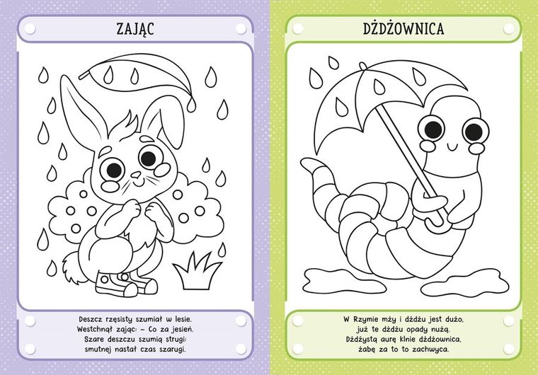 Kolorowanka logopedyczna i wierszyki na języki