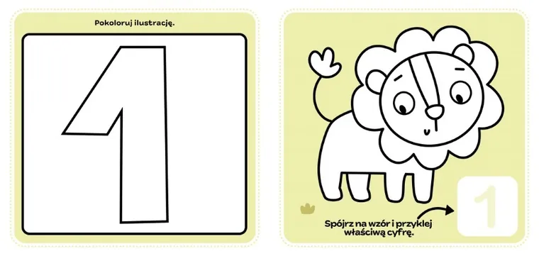 Kolorowanka malucha. Liczby. Zadania z naklejkami