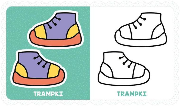 Kolorowanka Maluszka. Obrazki z grubym obrysem. Niebieskie ciasteczko