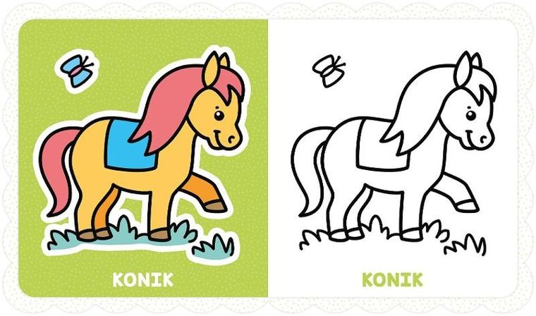 Kolorowanka Maluszka. Obrazki z grubym obrysem. Pomarańczowe ciasteczko