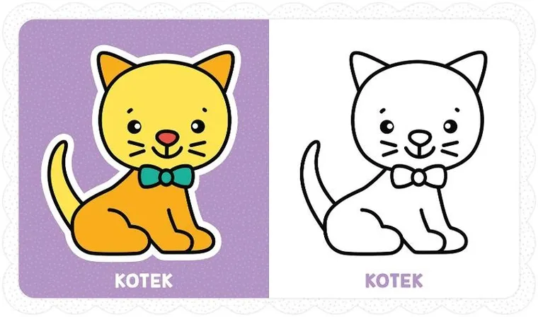 Kolorowanka Maluszka. Obrazki z grubym obrysem. Zielone ciasteczko