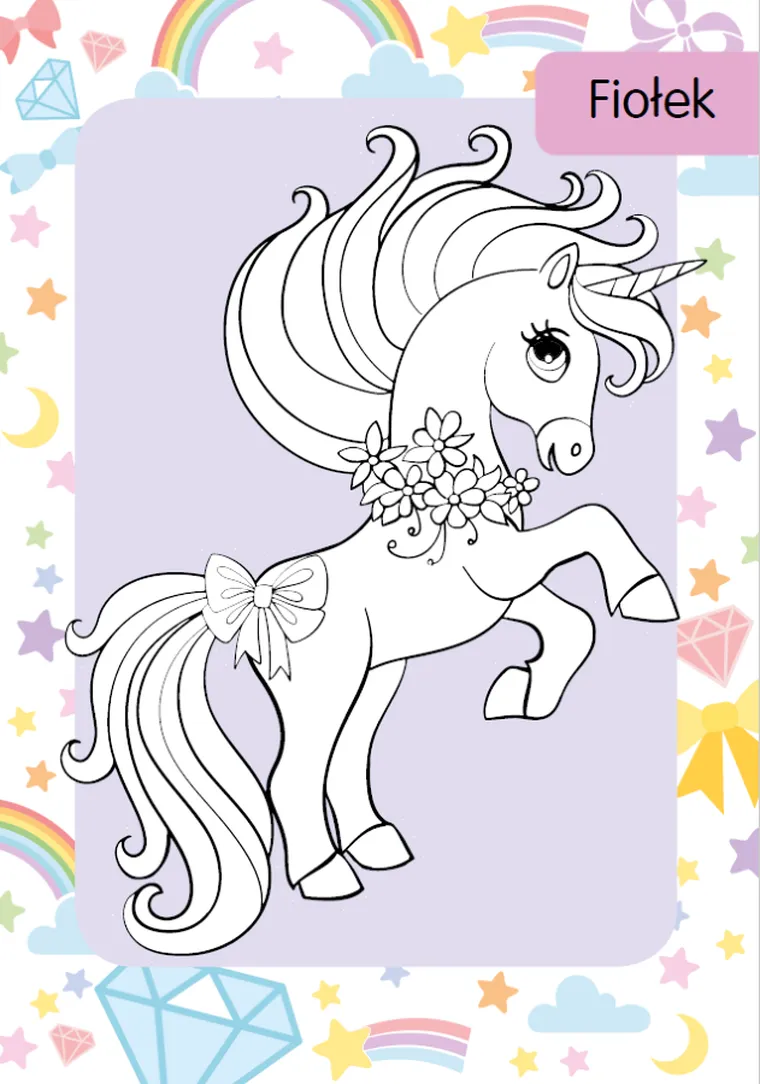 Kolorowanka z tatuażami. Jednorożce