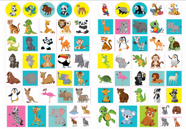 Kolorowanki z naklejkami. Wesołe ZOO