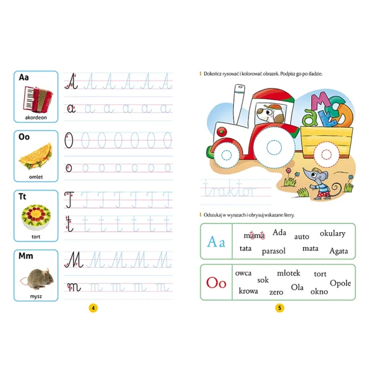 Kolorowe literki i cyferki