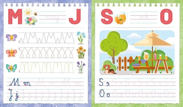 Kolorowe literki z pisakiem. Piszę i zmazuję od 5