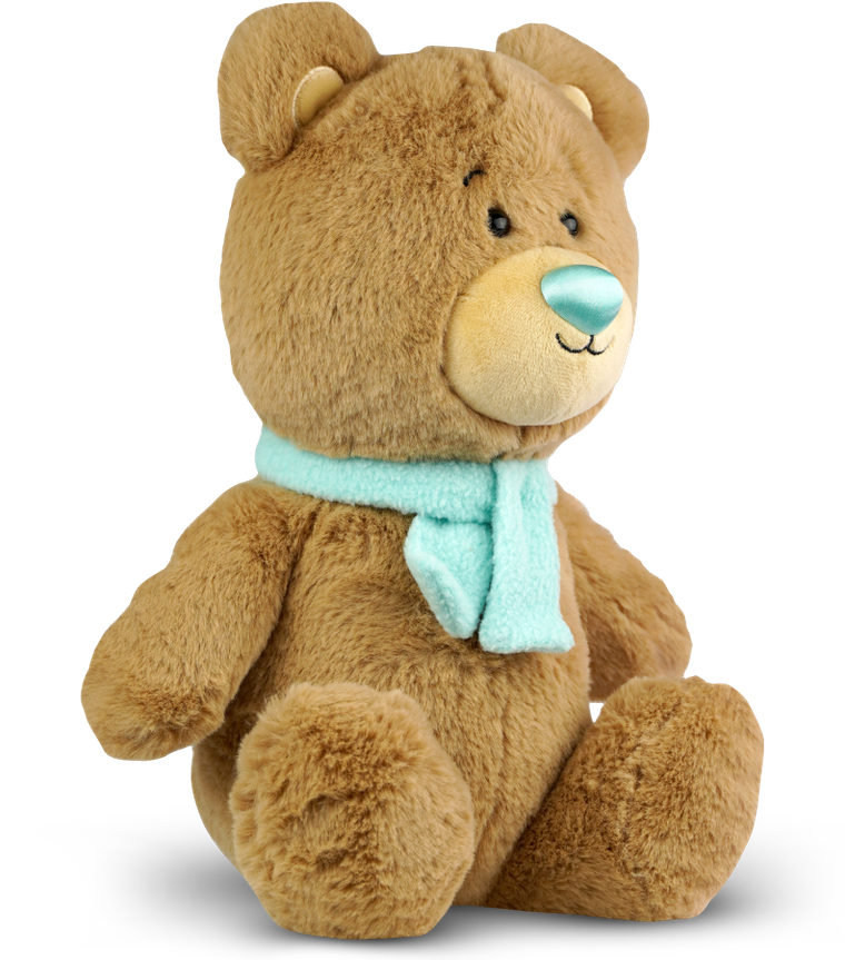 Kolorowe Noski, maskotka, miś, beżowy, 28 cm