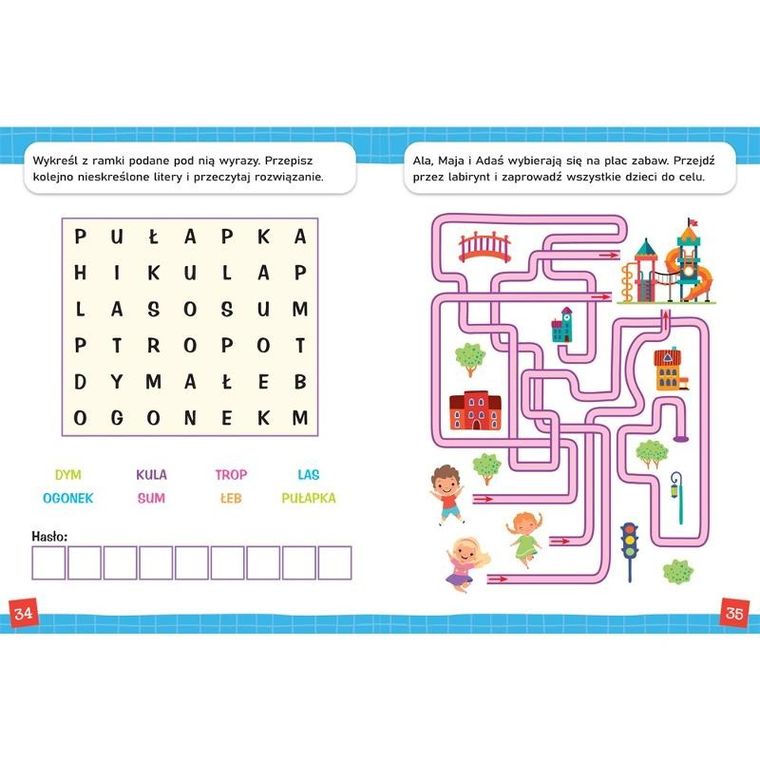 Kolorowe zadania do rozwiązania