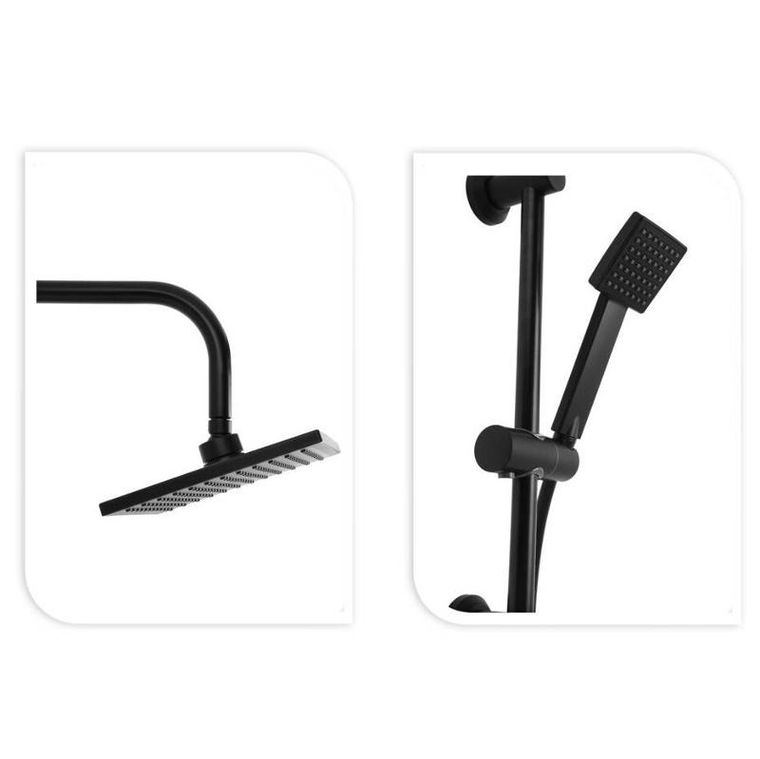 Kolumna prysznicowa z deszczownicą, stal nierdzewna, wys. 80 cm