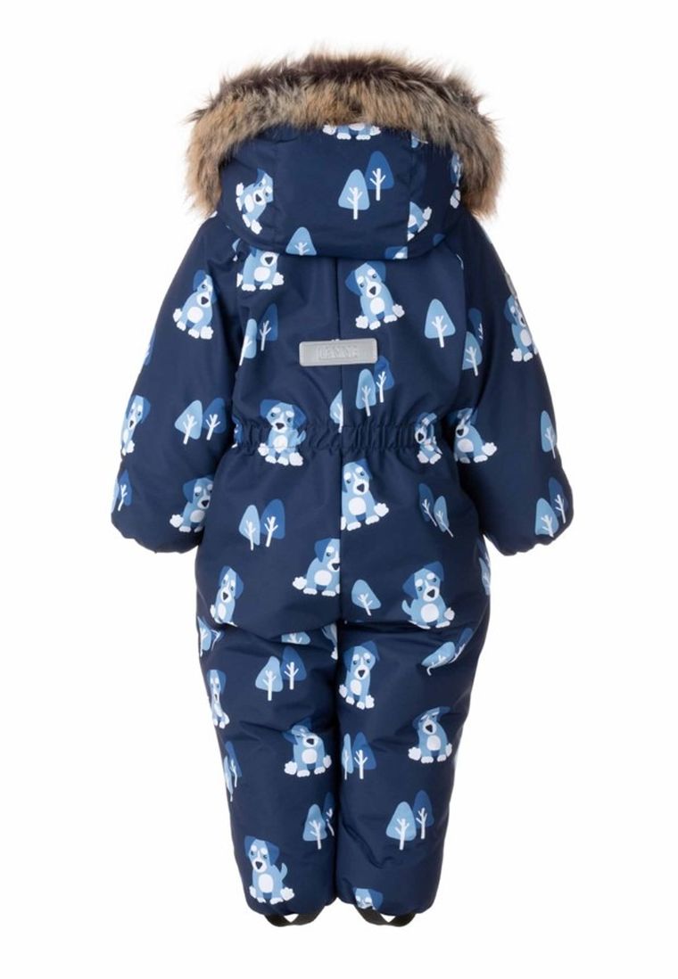 Kombinezon chłopięcy z kapturem, granatowy, Lenne