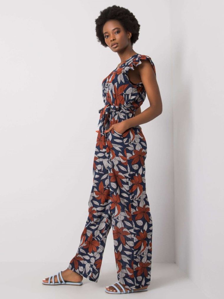 Kombinezon damski, granatowy, Italy Moda