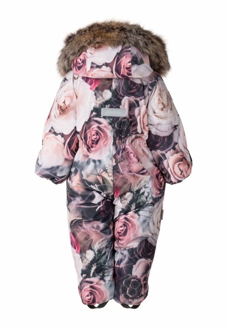 Kombinezon dziewczęcy z kapturem, różowy, Lenne