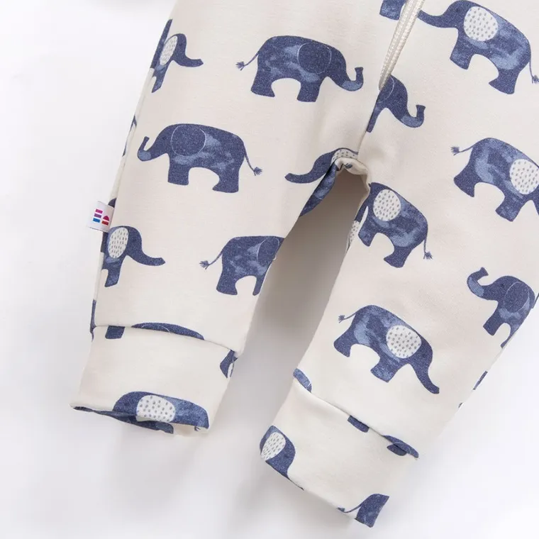 Kombinezon przejściowy chłopięcy z kapturem, ecru, Eevi