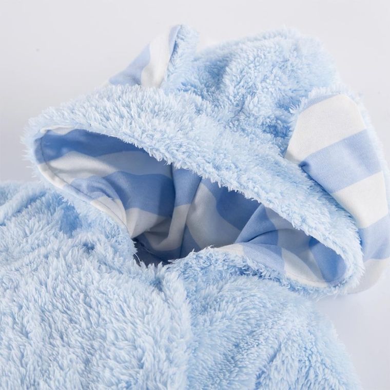 Kombinezon przejściowy chłopięcy z kapturem, niebieski, Eevi