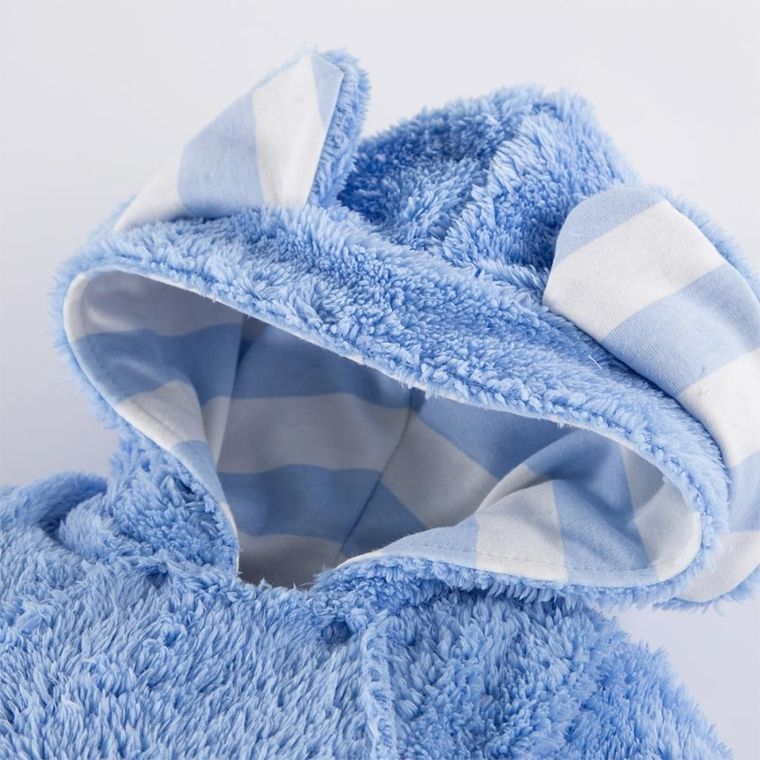 Kombinezon przejściowy chłopięcy z kapturem, niebieski, Eevi