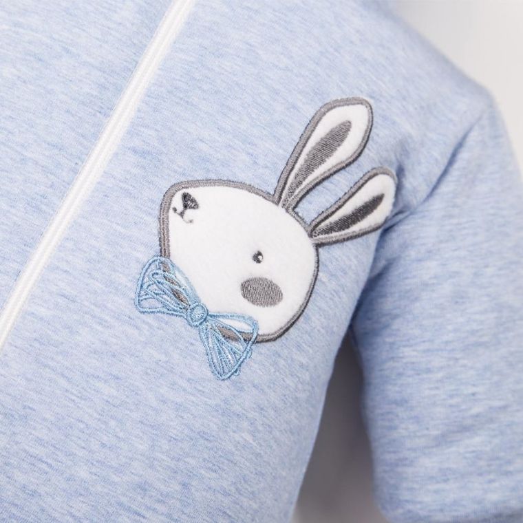 Kombinezon przejściowy chłopięcy z kapturem, niebieski, Eevi