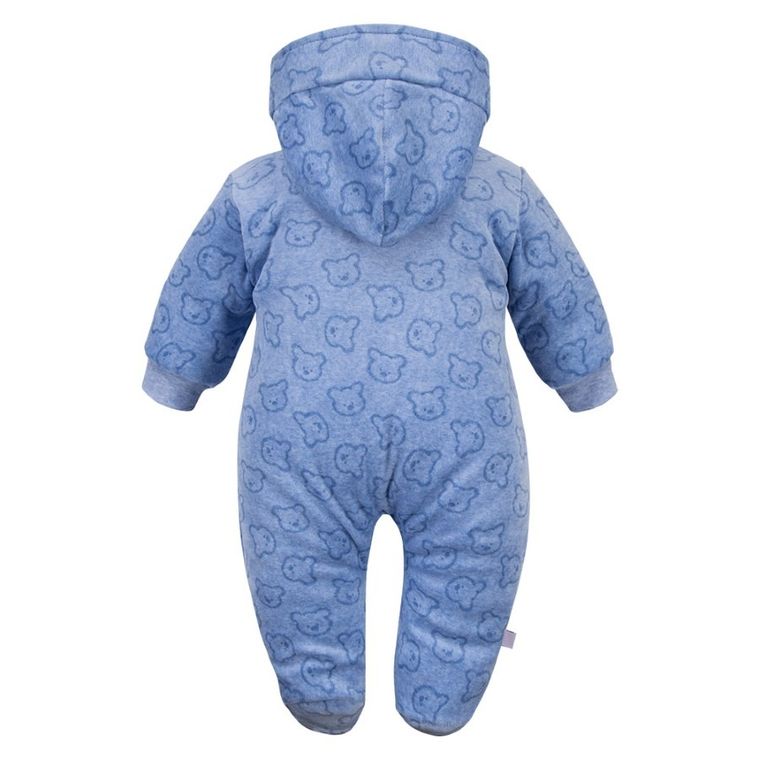Kombinezon przejściowy chłopięcy z kapturem, niebieski, Eevi