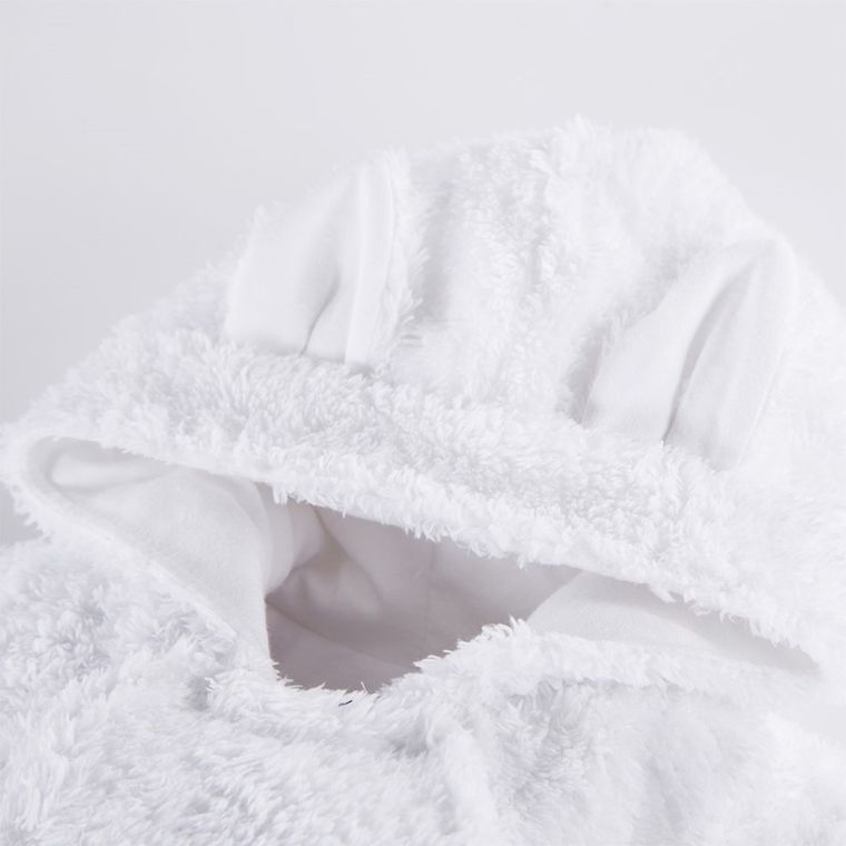 Kombinezon przejściowy dziecięcy z kapturem, biały, Eevi