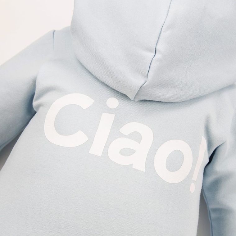 Kombinezon przejściowy dziecięcy z kapturem, niebieski, Eevi