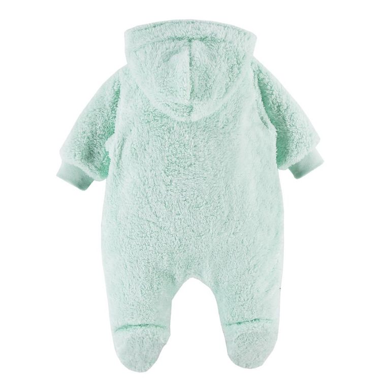 Kombinezon przejściowy dziecięcy z kapturem, ocieplany, zielony, Eevi