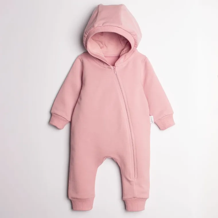 Kombinezon przejściowy dziewczęcy z kapturem, różowy, Nicol