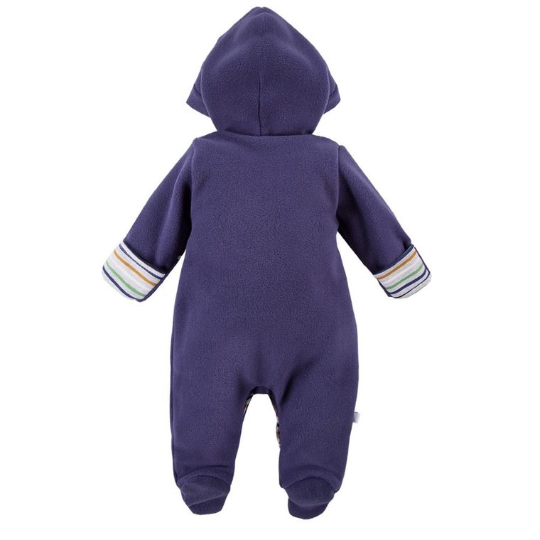 Kombinezon przejściowy niemowlęcy z kapturem, granatowy, Eevi