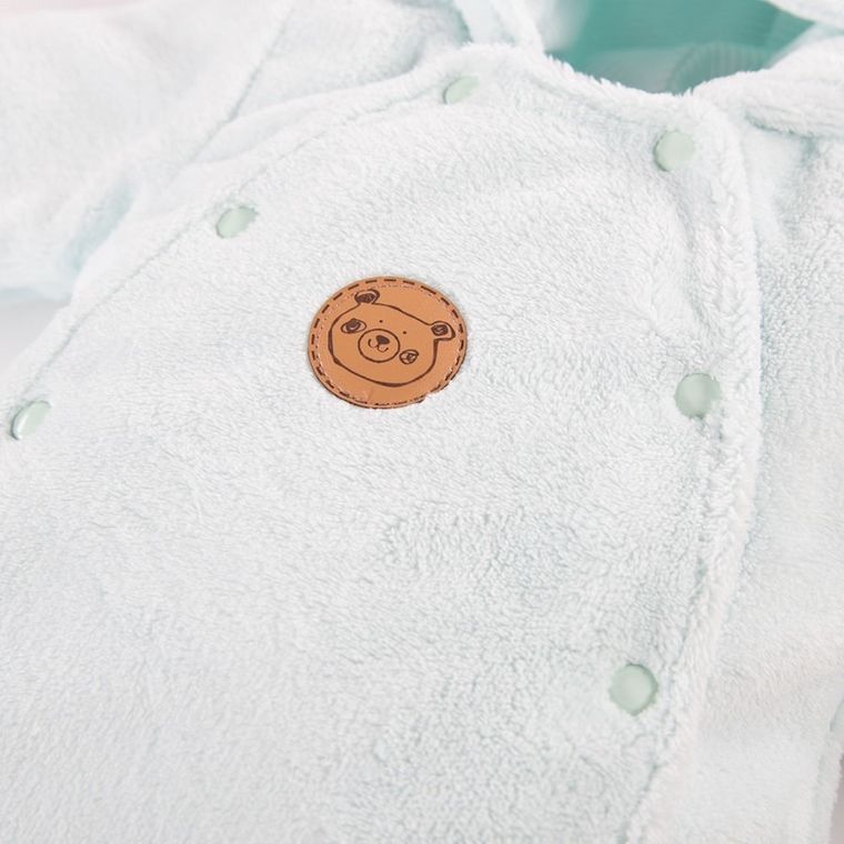 Kombinezon przejściowy niemowlęcy z kapturem, miętowy, Eevi