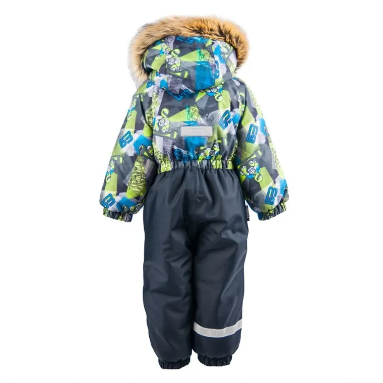 Kombinezon zimowy chłopięcy z kapturem, mix, Lenne