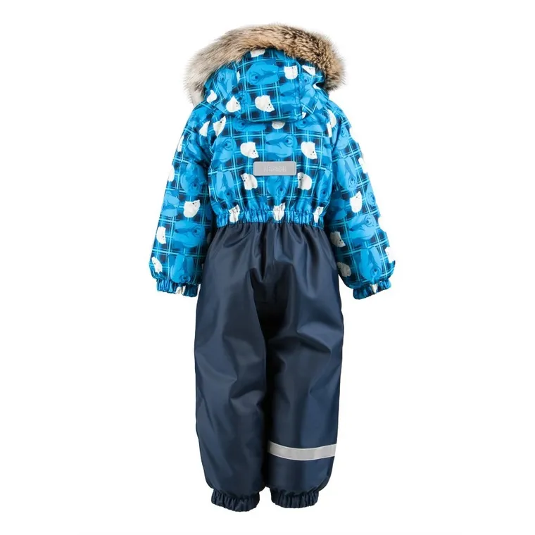Kombinezon zimowy chłopięcy z kapturem, niebieski, Lenne