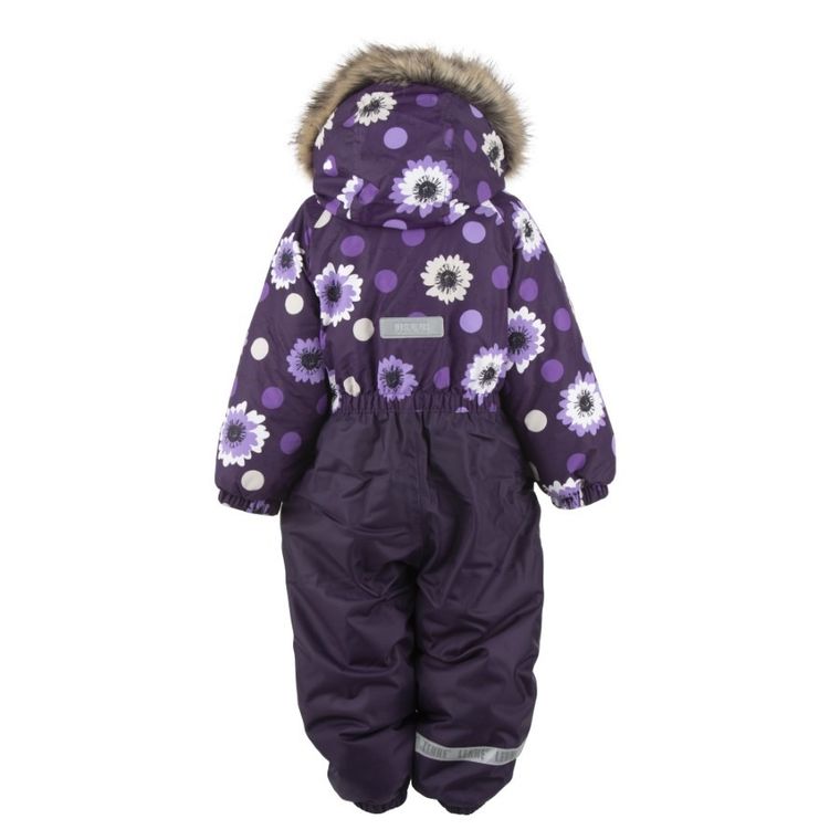 Kombinezon zimowy dziewczęcy z kapturem, fioletowy, Lenne