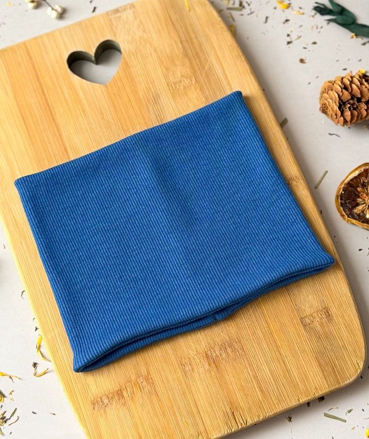 Komin dziecięcy, prążkowany, niebieski, Iltom