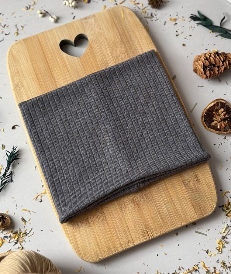 Komin dziecięcy, sweterkowy, grafitowy, Iltom