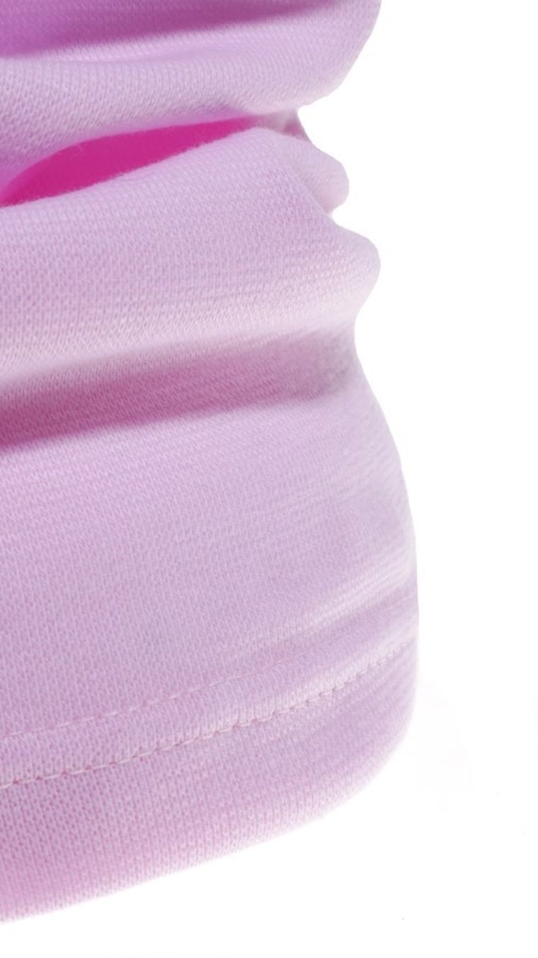 Komin dziewczęcy, jasnoróżowy, bawełniany, Ambra