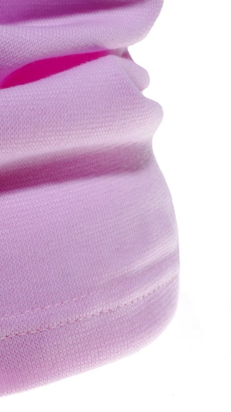 Komin dziewczęcy, różowy, bawełniany, Ambra