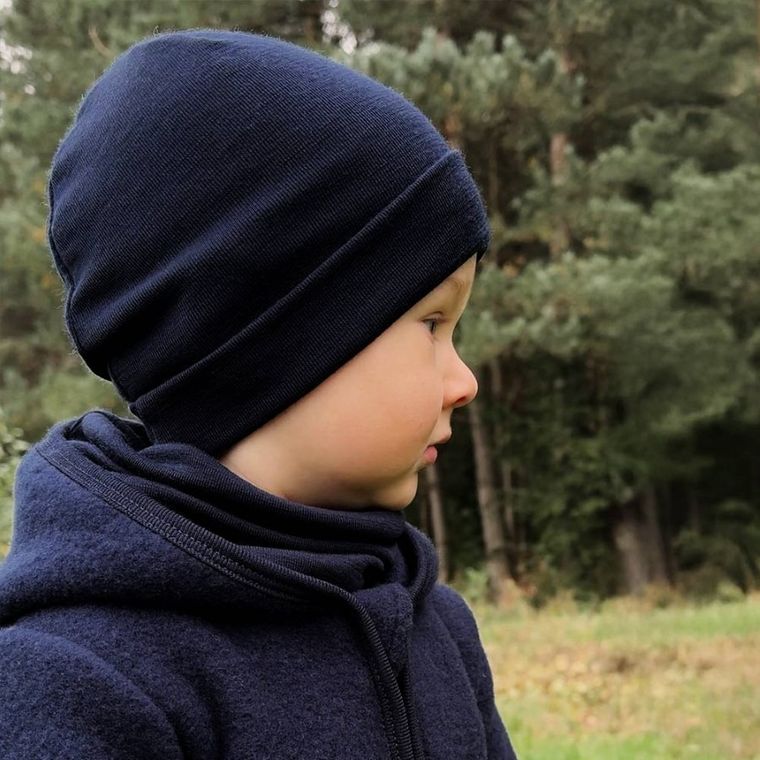 Komin niemowlęcy, wełniany, granatowy, Eevi