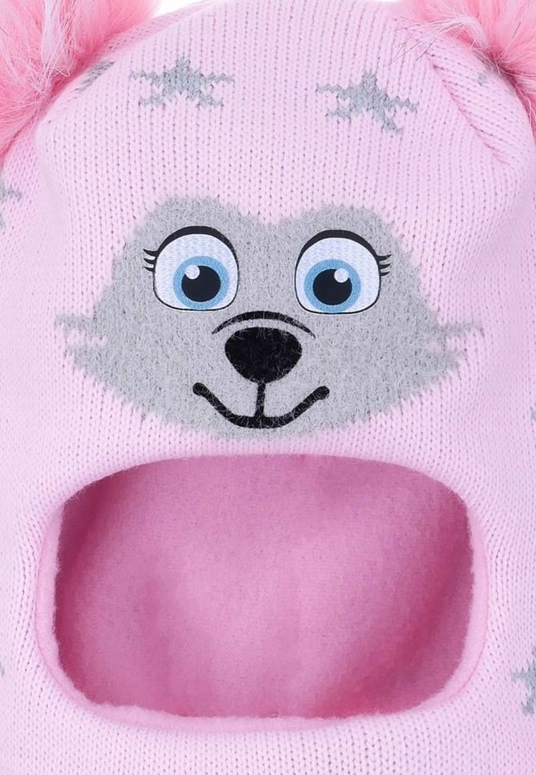 Kominiarka dziewczęca, różowa, Ambra