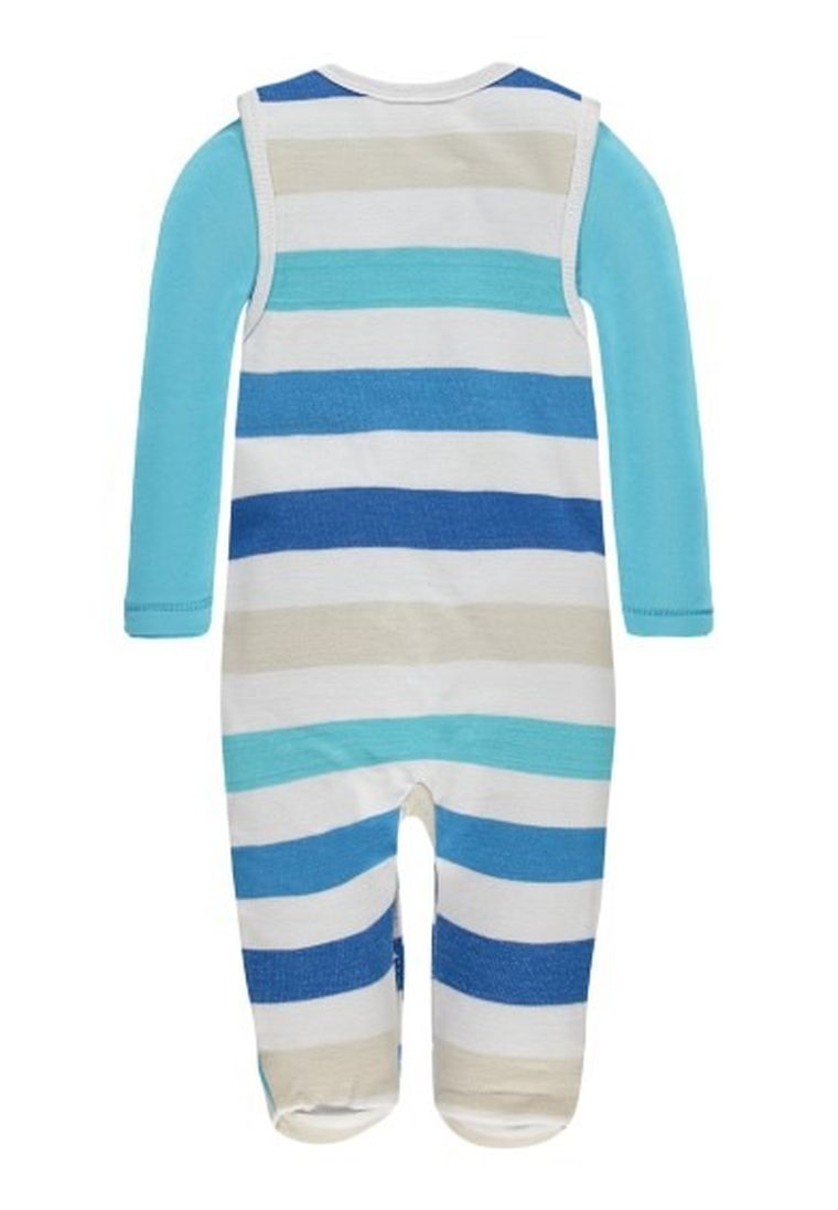 Komplet chłopięcy, Bluzka z długim rękawem, Śpiochy, niebieskie, Kanz